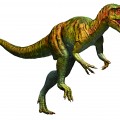 アロサウルス(復元画：月本佳代美  )