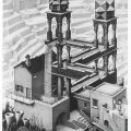 《バベルの塔》1928年　All M.C. Escher works © The M.C. Escher Company, The Netherlands. All rights reserved. www.mcescher.com