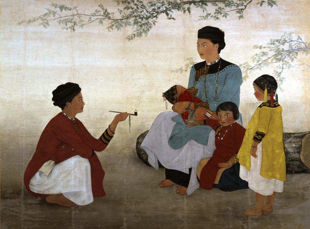 チェン・ジン（陳進）《サンティモン社の女》1936年、福岡アジア美術館蔵