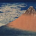 “Gaifu Kaisei (South Wind, Clear Sky)/ Thirty-six views of Mount Fuji” by Katsushika Hokusai/ 1831-33, Edo period/ Large-sized color wood-block print/ Collection of Edo-Tokyo Museum Exhibition period: February 26 – March 22, 2020 (Fukuoka)