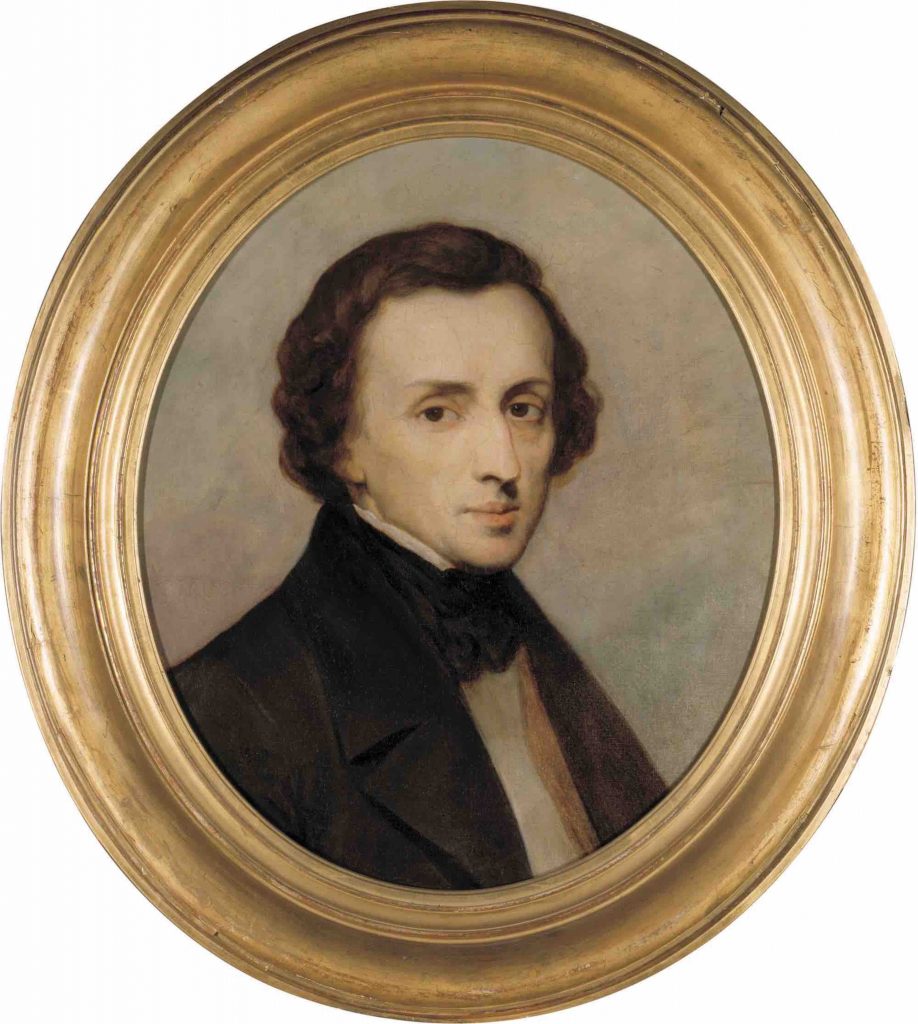 アリ・シェフェール《フリデリク・ショパンの肖像》1847年　ドルトレヒト美術館