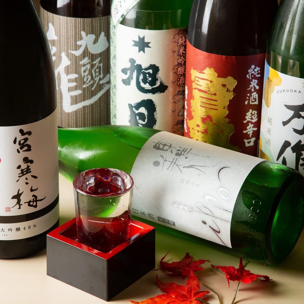 【豊富な銘酒】料理人自ら買い付けする芳醇な日本酒や焼酎多数