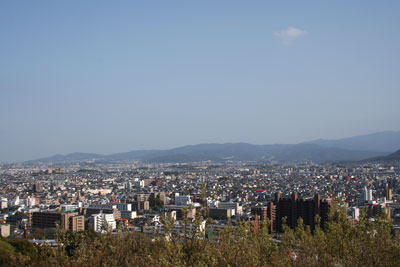 鴻巣山展望台からの眺望