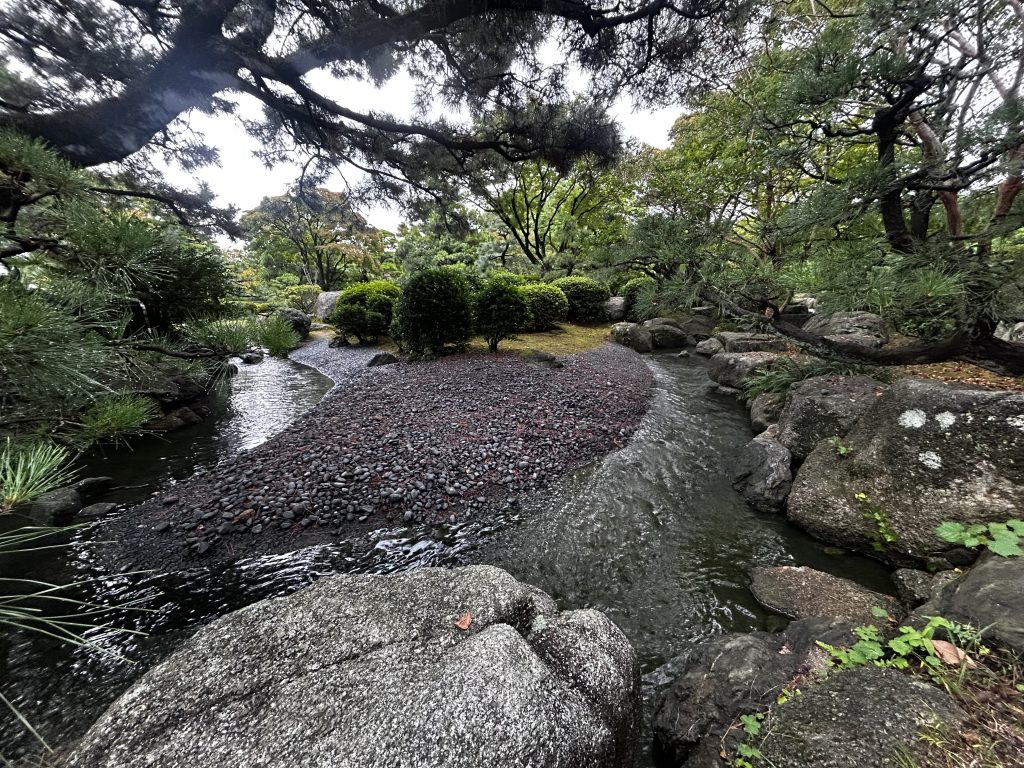 大濠公園日本庭園細流