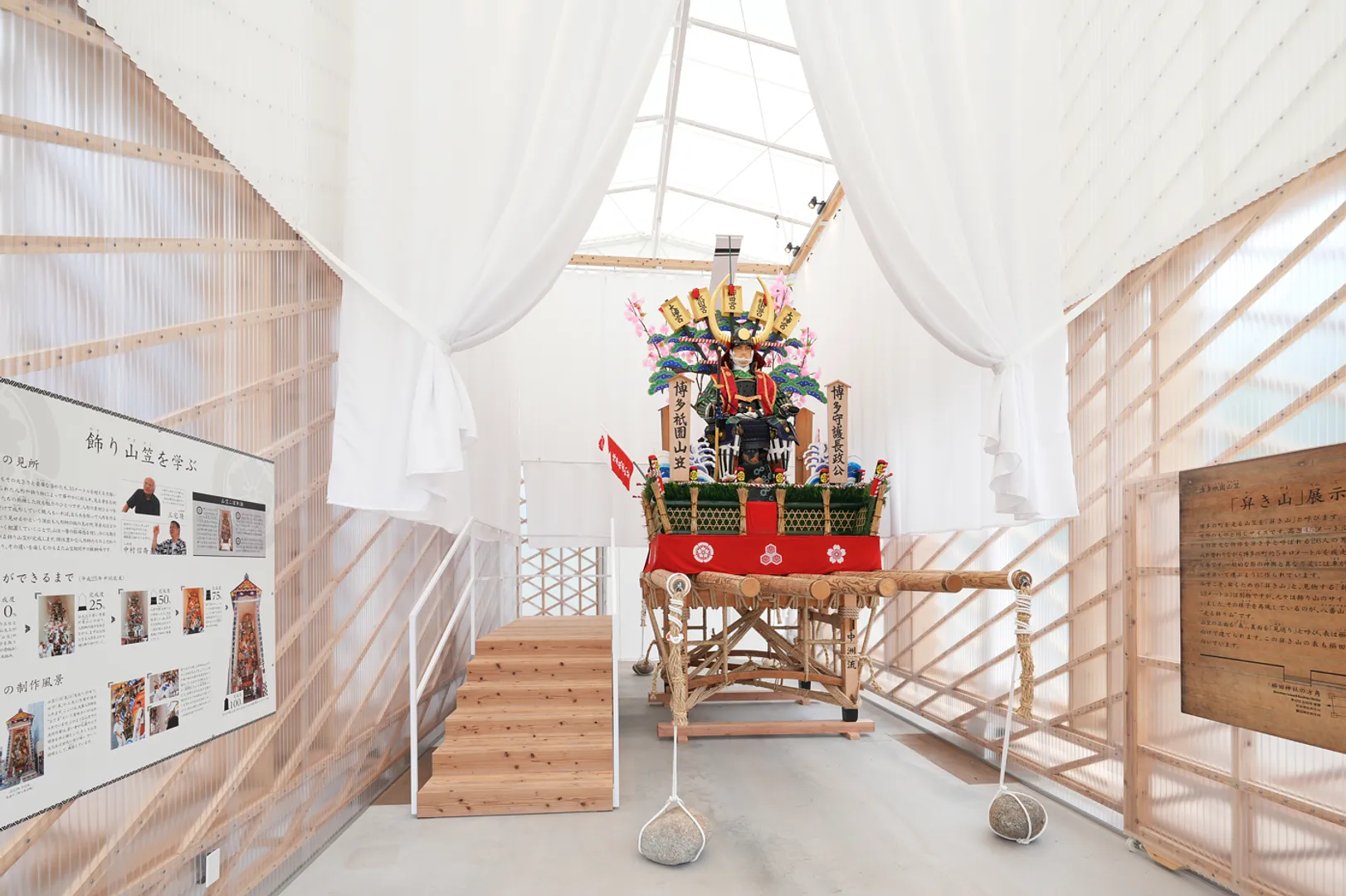 実寸大の博多祇園山笠を常設展示