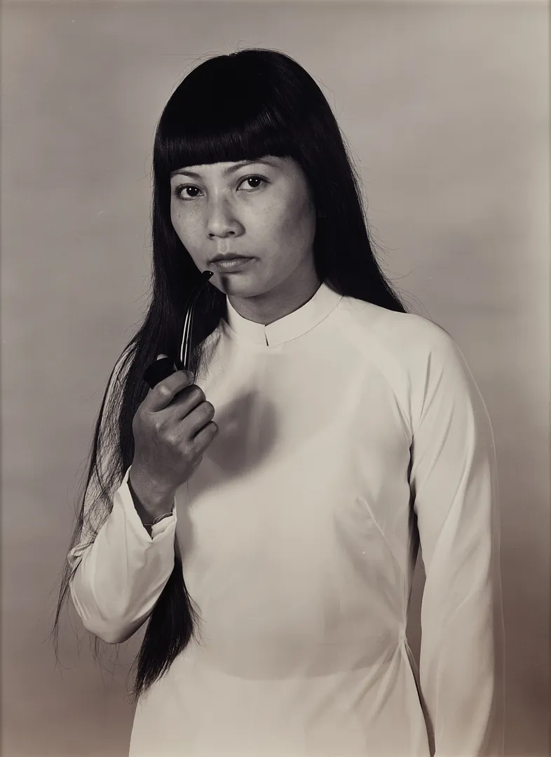 ハン・ティ・ファム［ベトナム／アメリカ］《自画像・ロングヘア・パイプ》1985年