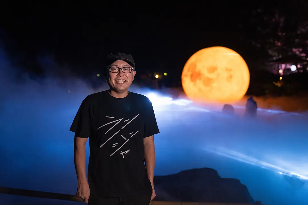 大濠公園 日本庭園で出会う、幻想のナイトアート「宙SORA」8