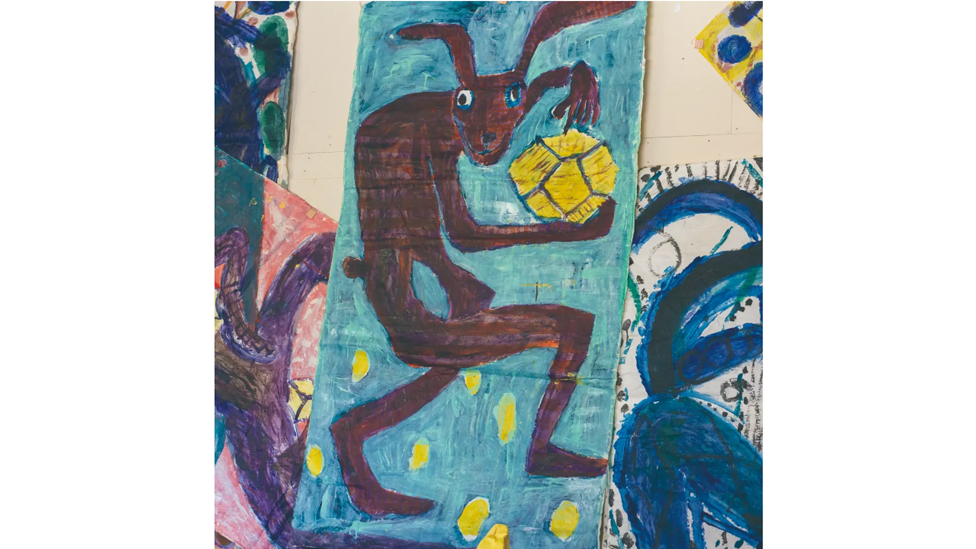 牛島智子《くちなしパンを食み スピンするウサギ》