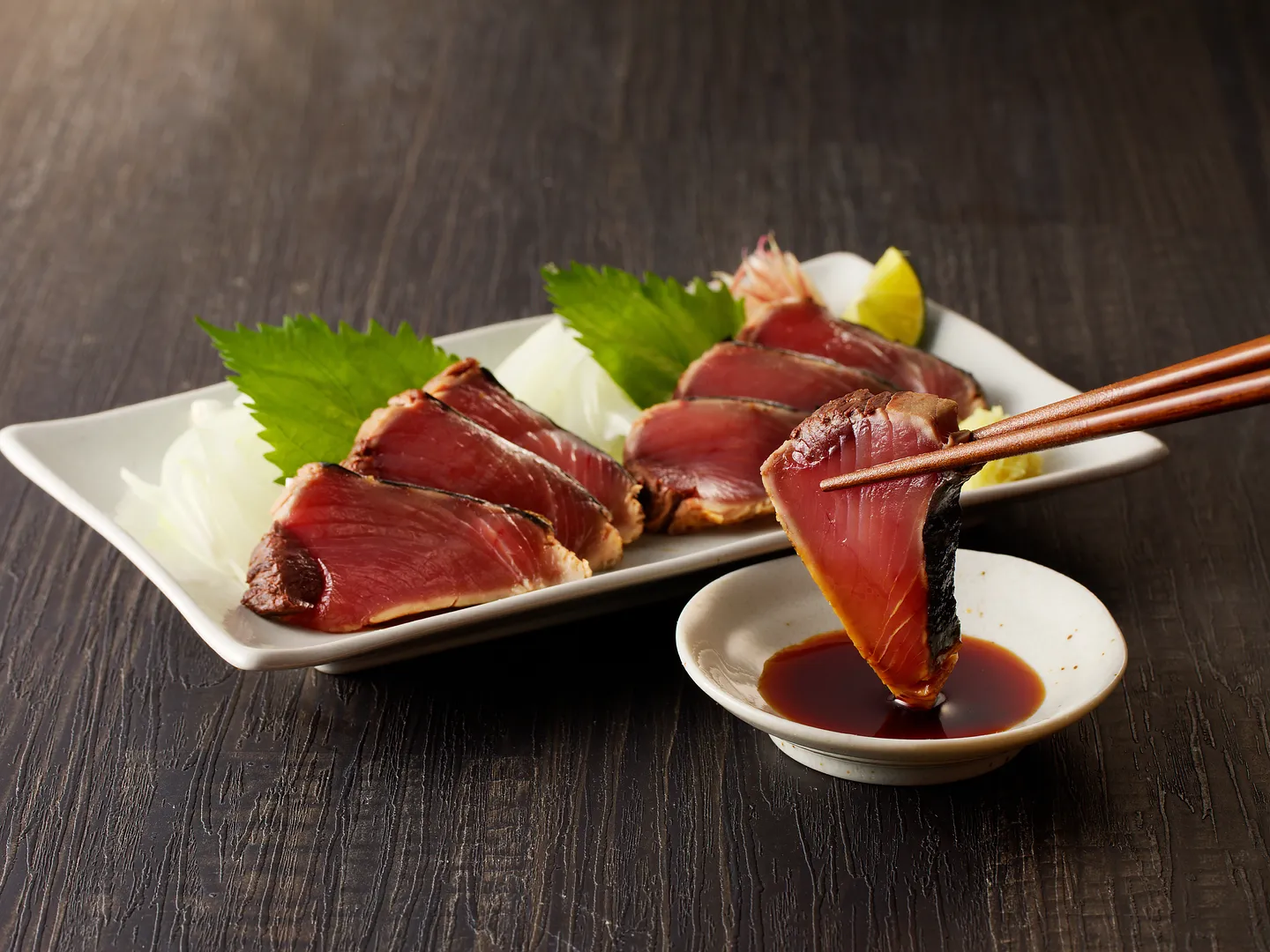 鹿児島産！朝〆直送のモチモチ生カツオタタキ　 by 山実水産　※画像はイメージです。