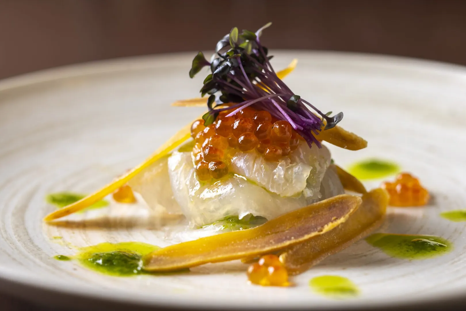 Bistro Ohshima（ビストロ　オオシマ）【福岡県産 ひらめのカルパッチョ】 