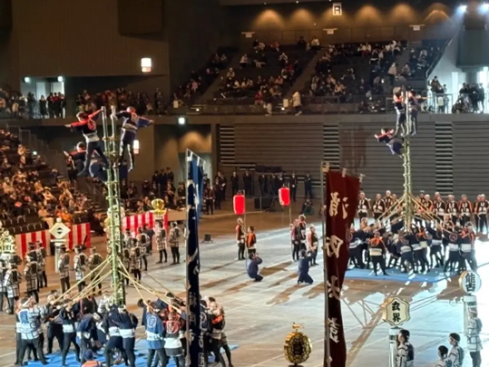 今年は開館30周年を記念して、消防団による「まとい振り」に加え特別に「はしご乗り」を披露！　※画像はイメージです。