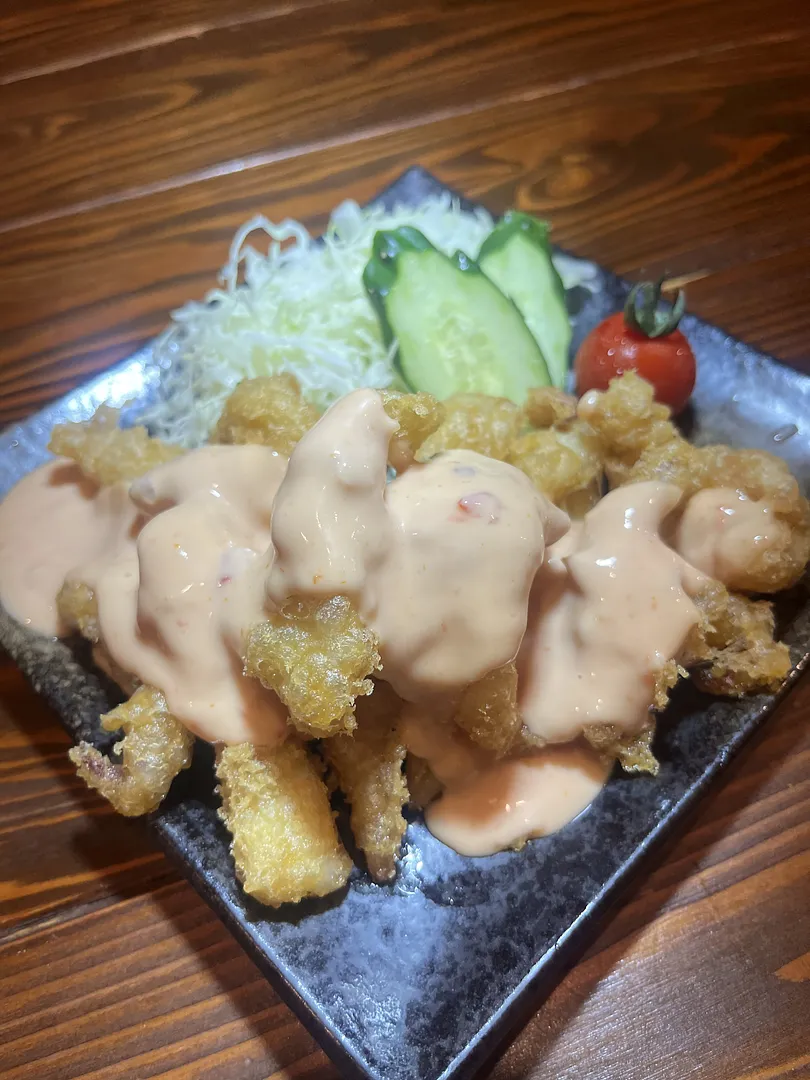 福岡産アオリイカの イカマヨ（藁焼き炉端 海風土）