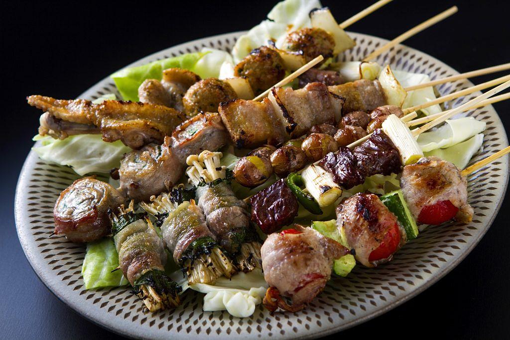 焼き鳥の盛り合わせ