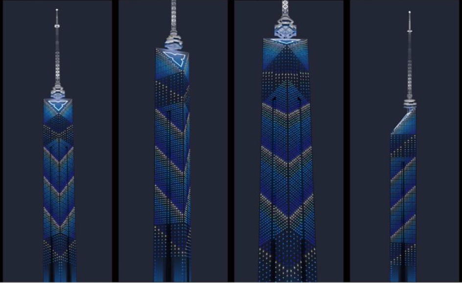 福岡タワー 新イルミネーション画像